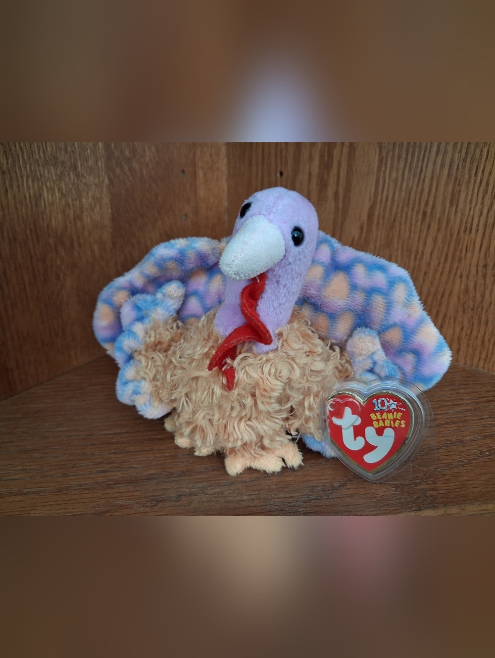 TY Beanie Baby Multicolor Turkey Plush